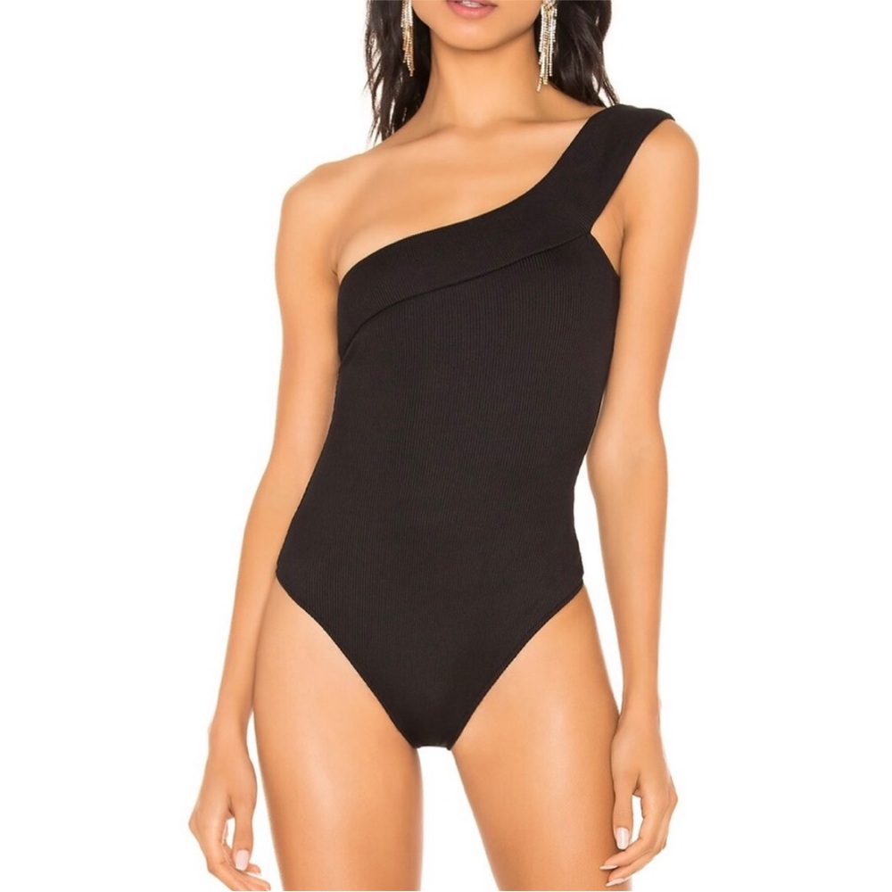 h:ours Women’s Alexander XXS Black Bodysuit -New